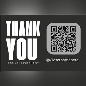 50 Custom 4x6 Bold Letter Thank You Notes Labels